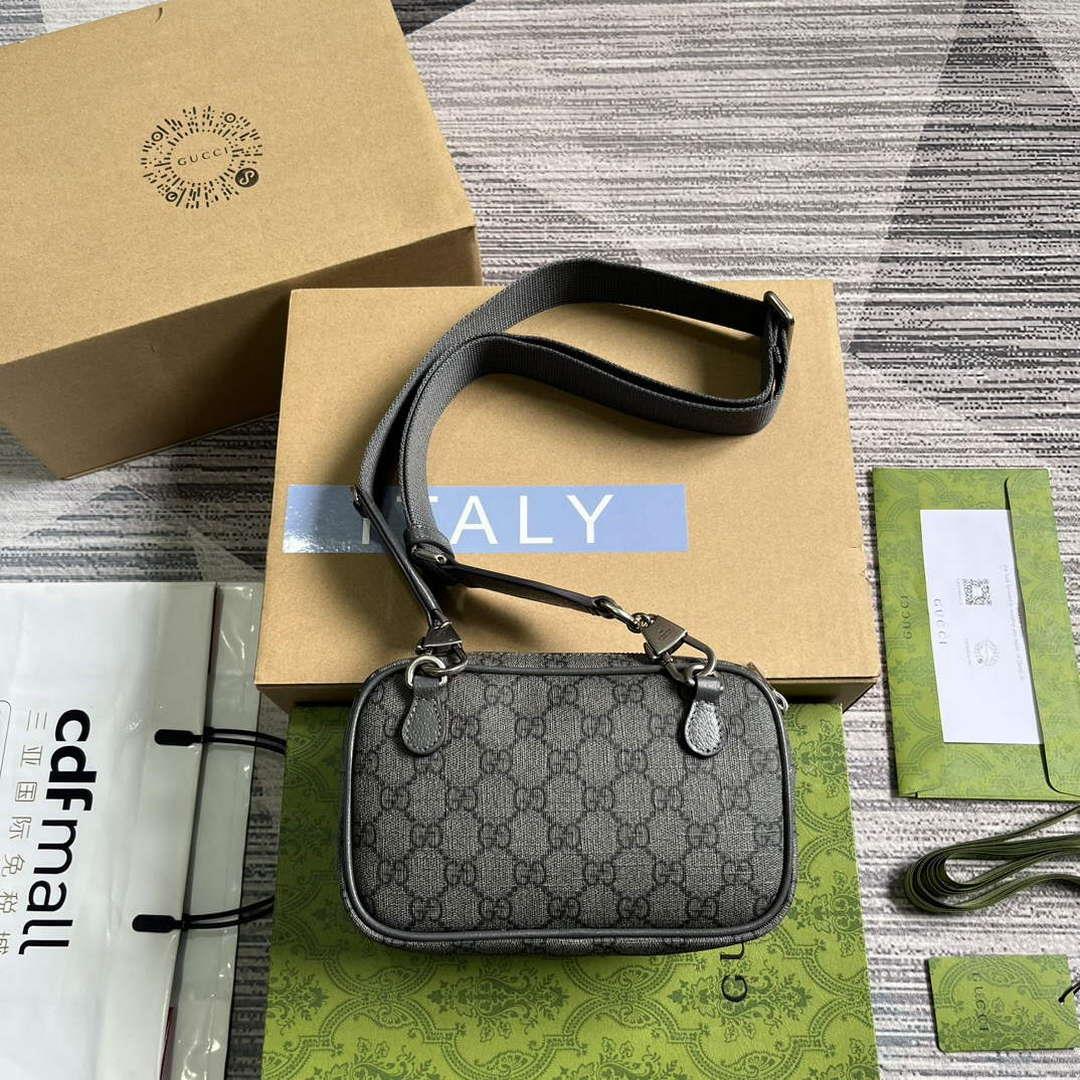 Gucci 746308 Ophidia GG Mini Bag Grey
