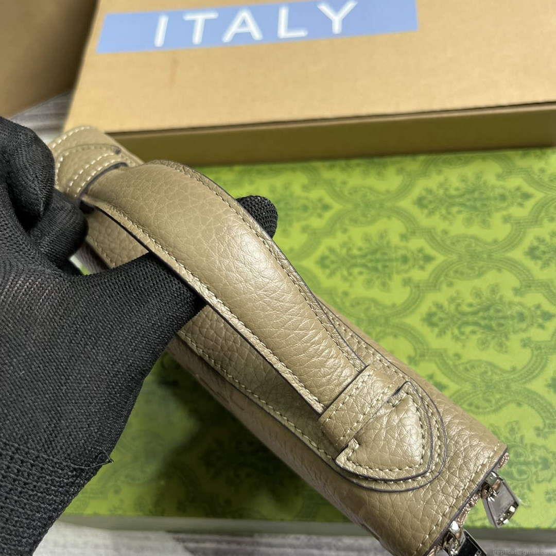 Gucci 751760 Jumbo GG Travel Document Case Grey