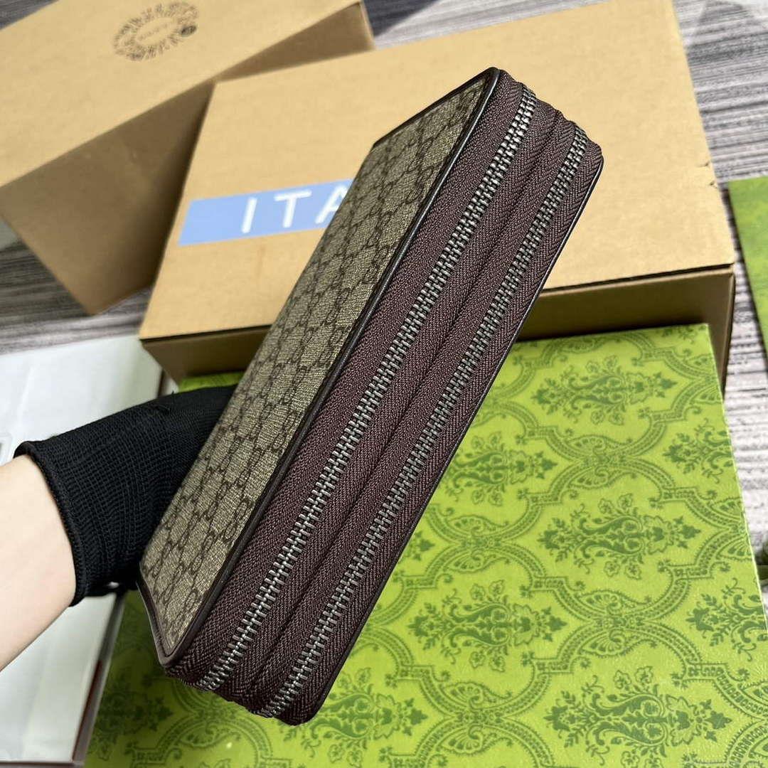 Gucci 336298 GG Travel Document Package Brown