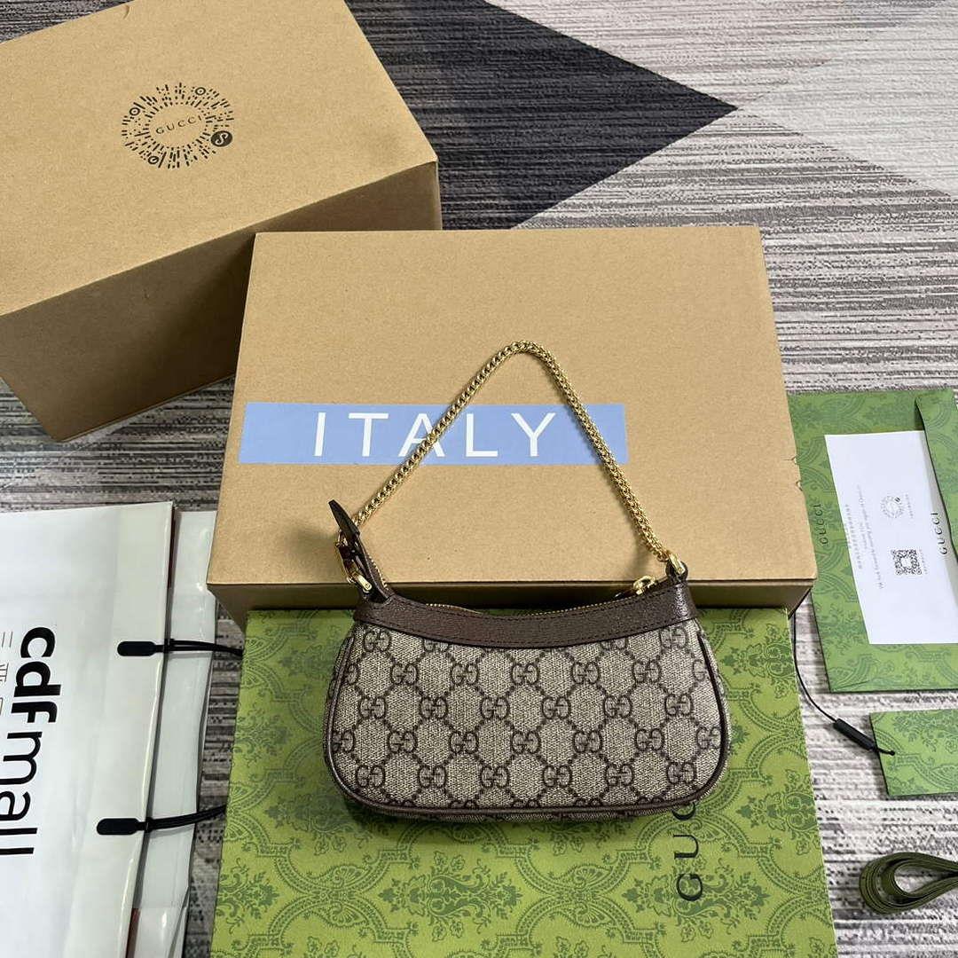 Gucci 764960 Ophidia Mini Bag Brown