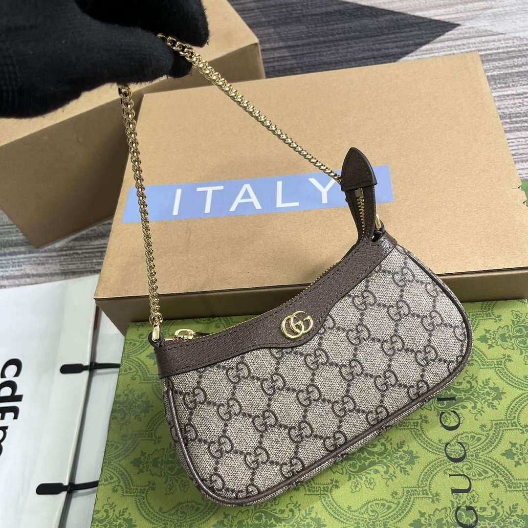 Gucci 764960 Ophidia Mini Bag Brown