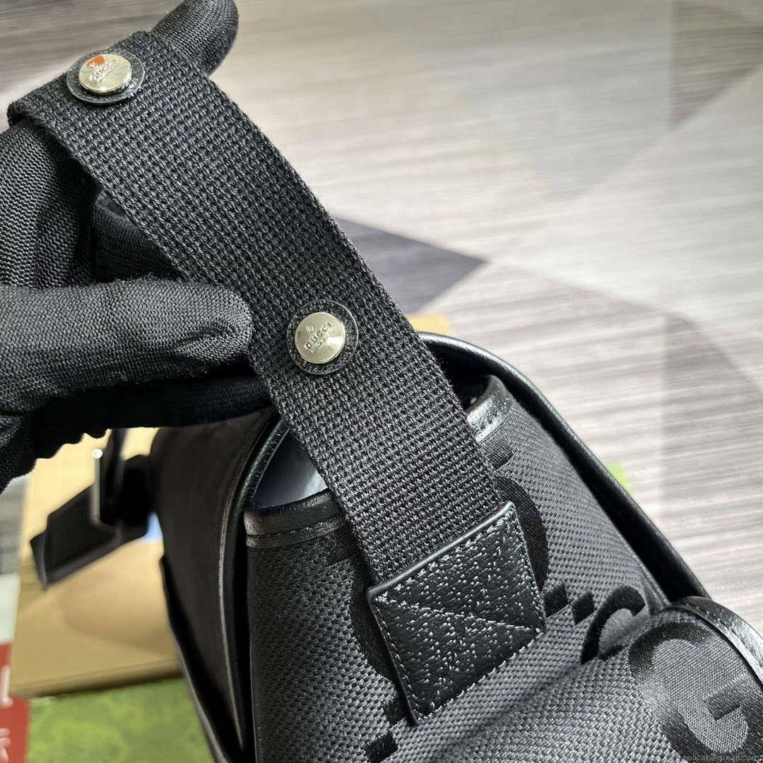 Gucci 756726 Jumbo GG Baby Changing Bag Black