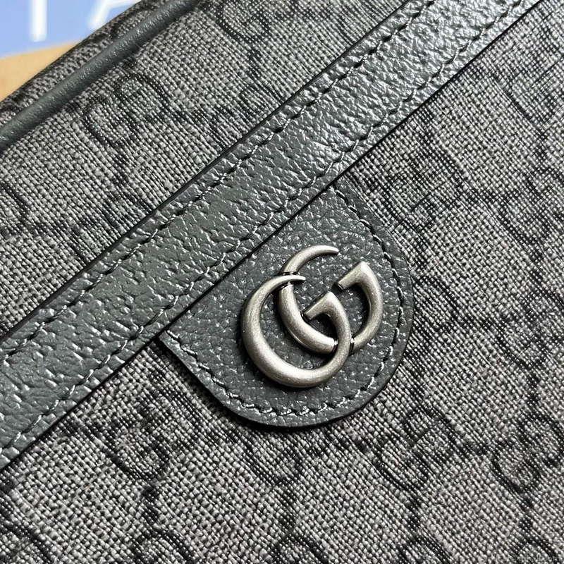 Gucci 760245 Ophidia GG Pouch Bag Grey