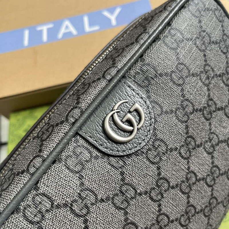 Gucci 760019 Ophidia GG Toiletry Case Bag Grey
