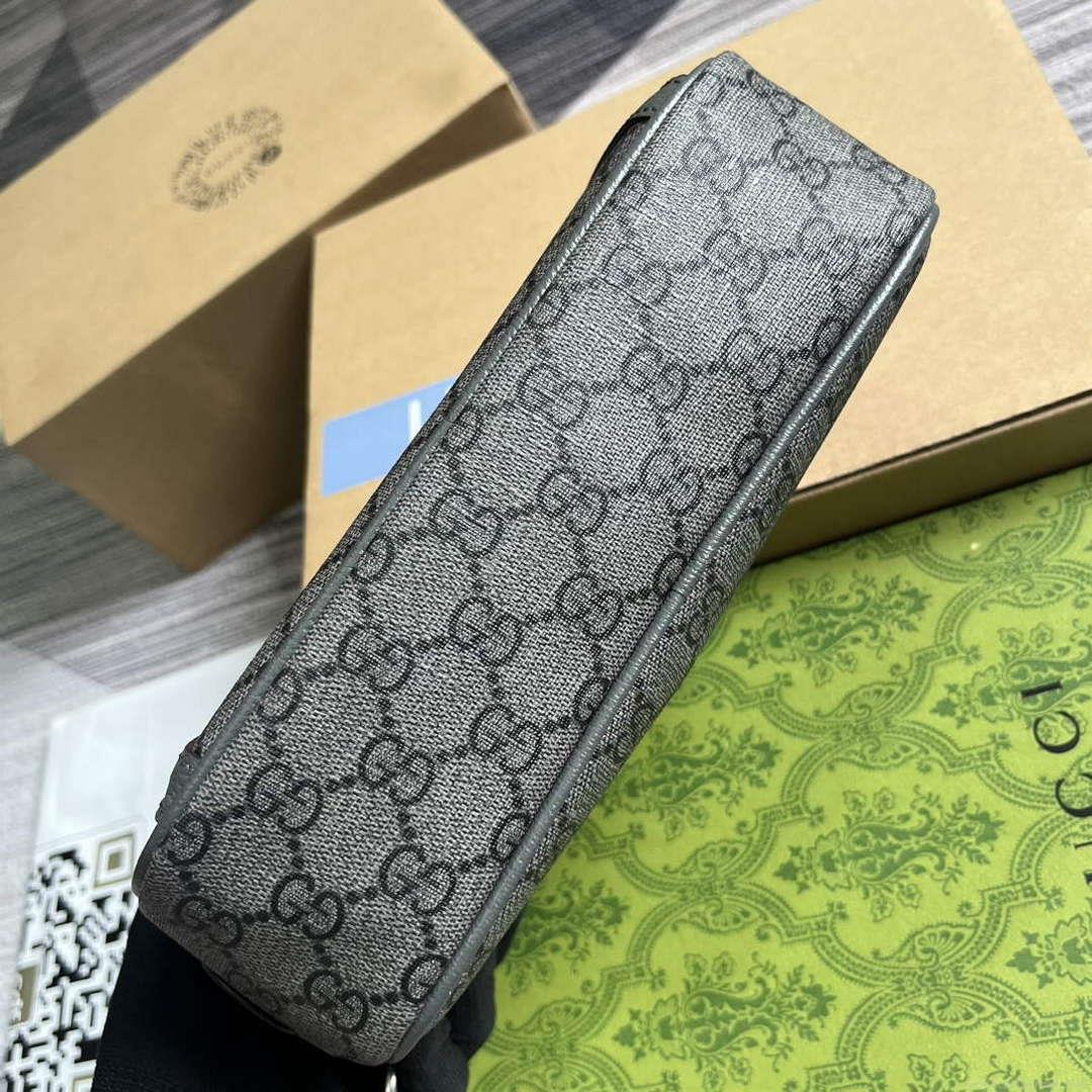 Gucci 760019 Ophidia GG Toiletry Case Bag Grey