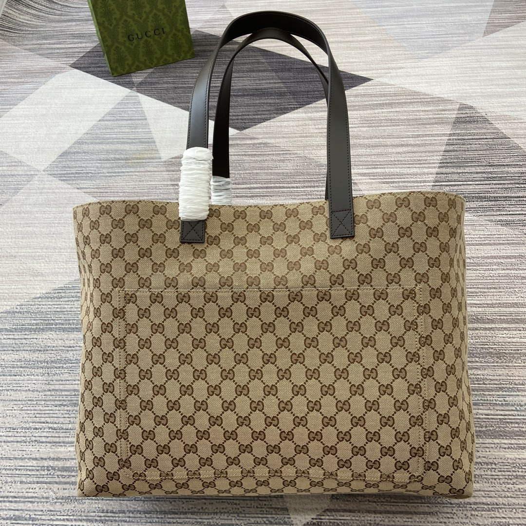 Gucci 802166 Large GG Tote Bag Brown