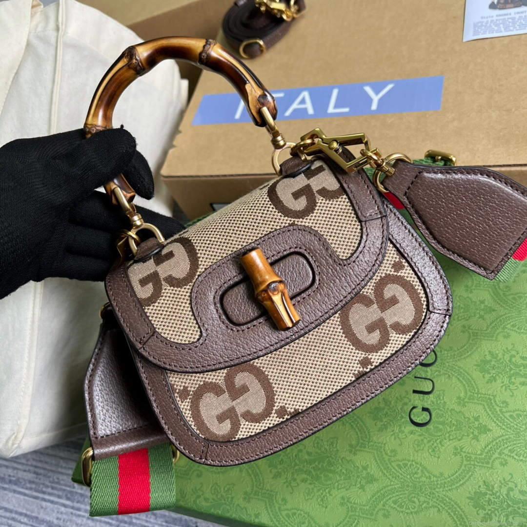 Gucci 686864 Mini jumbo GG Bag With Bamboo