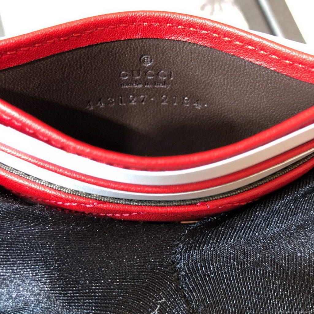 Gucci 443127 GG Marmont Card Case Red