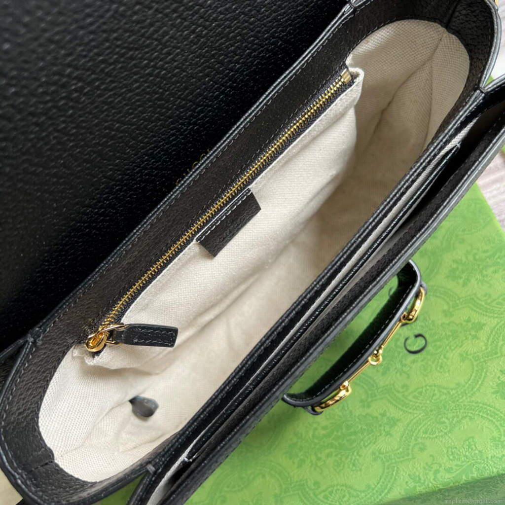 Gucci 602204 Gucci Horsebit 1955 Shoulder Bag Black