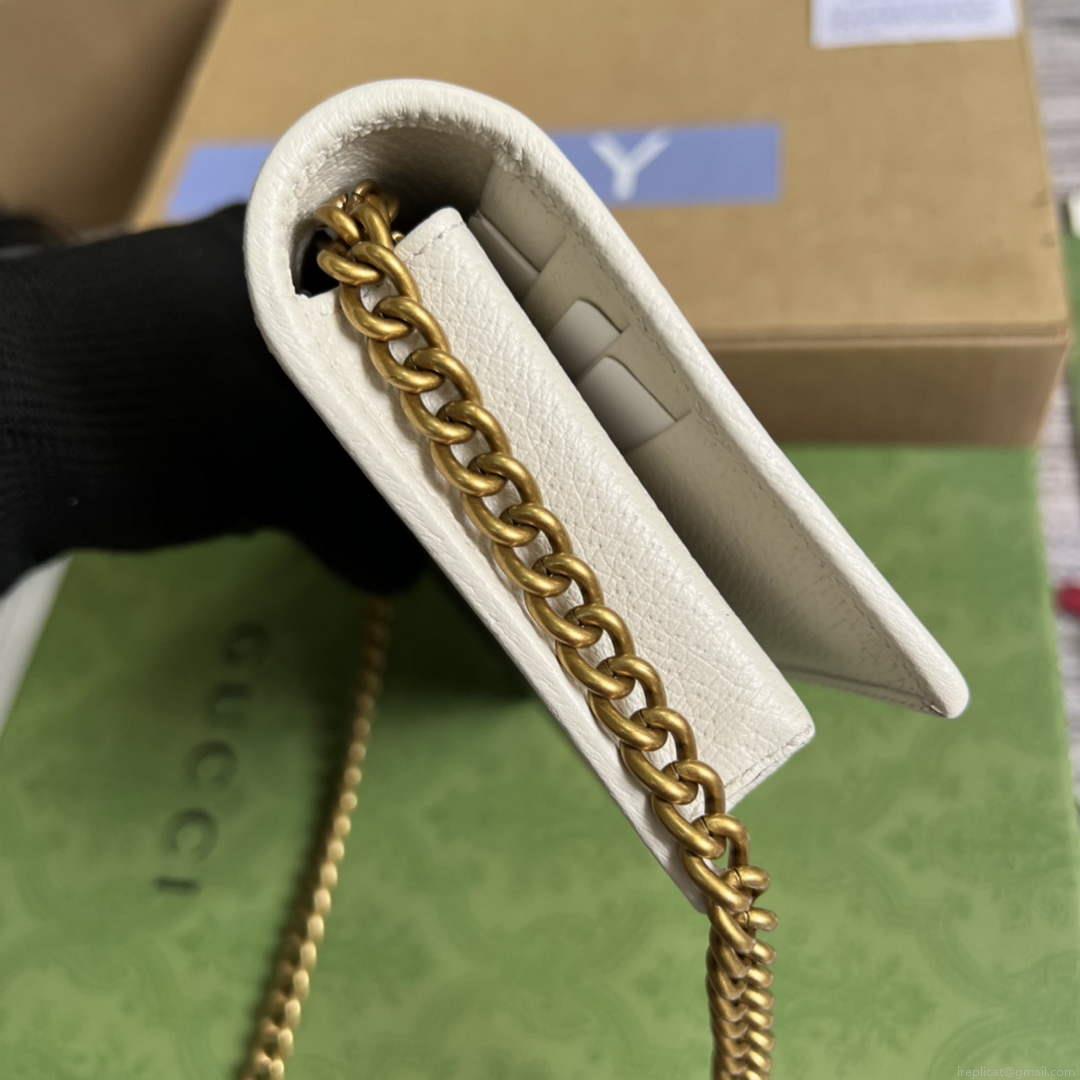 Adidas x Gucci ‎621892 wallet with chain Black and white leather