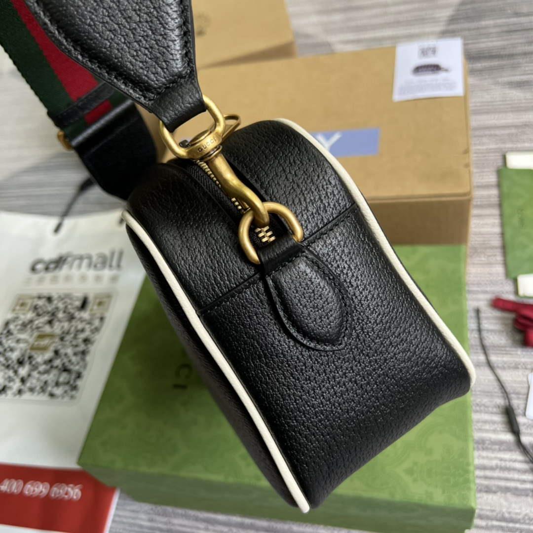 Adidas x Gucci small shoulder bag 702427 Black leather