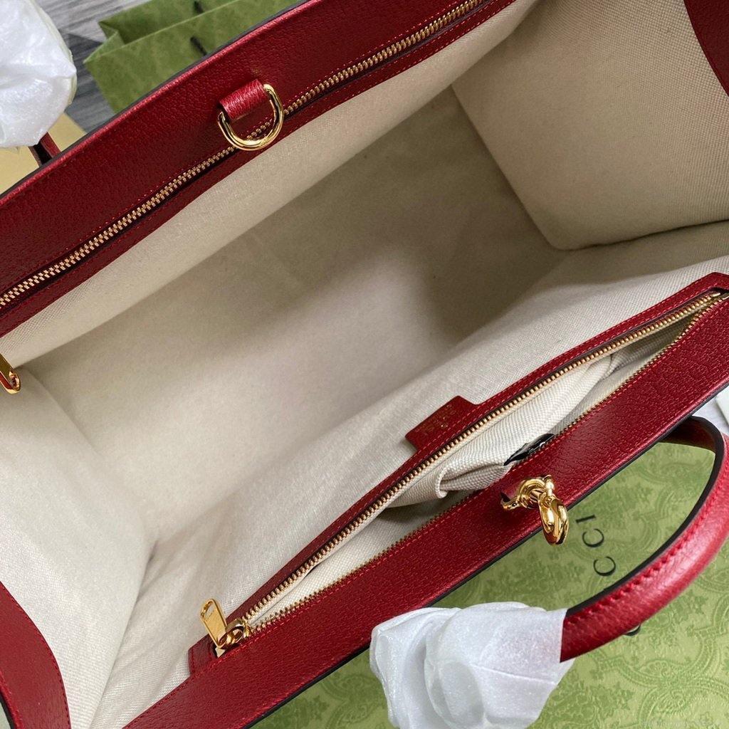 GG 653952 Gucci Doraemon x Gucci large Tote bag Red