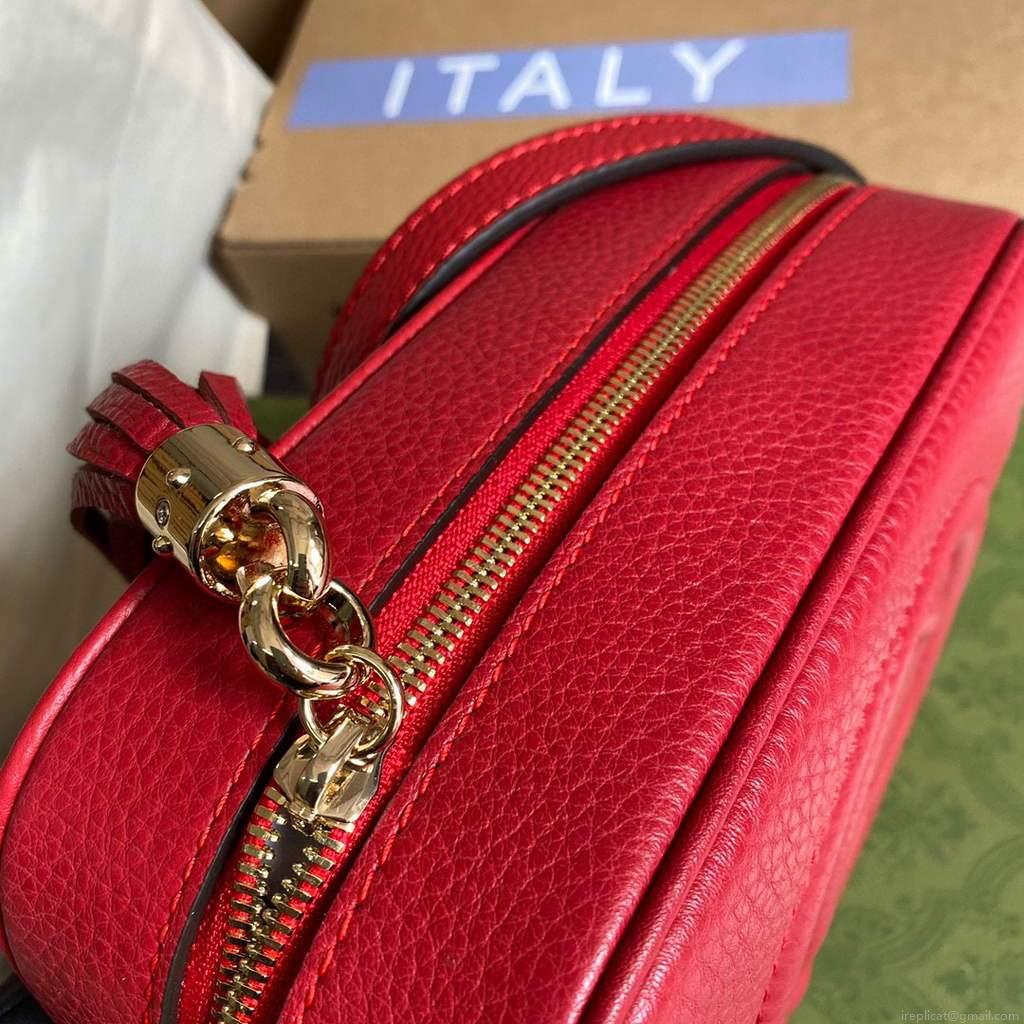 Gucci 308364 Soho small leather crossbody-bags disco bag Red