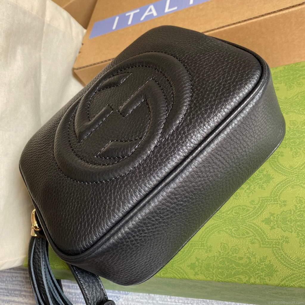Gucci 308364 Soho small leather disco bag black