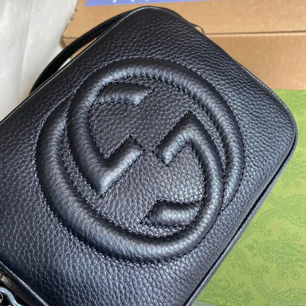 Gucci 308364 Soho small leather disco bag black