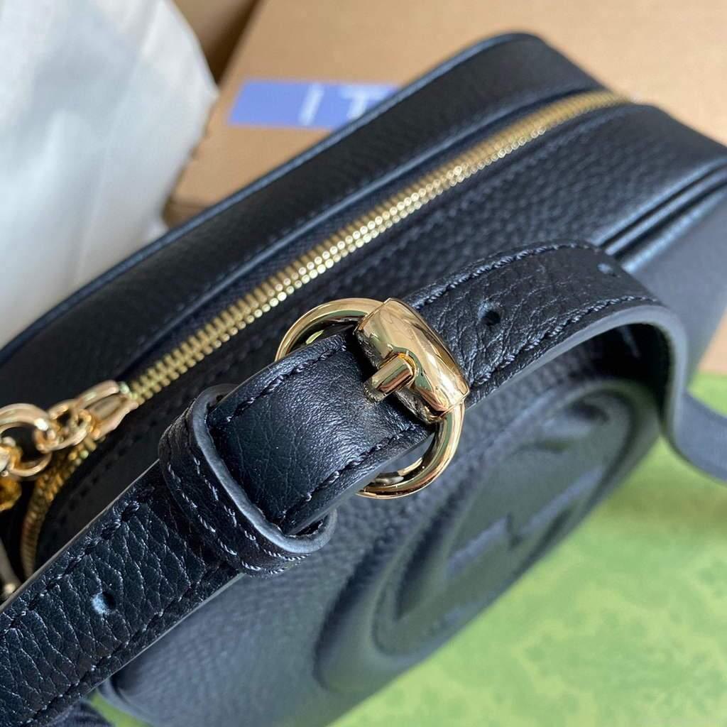 Gucci 308364 Soho small leather disco bag black