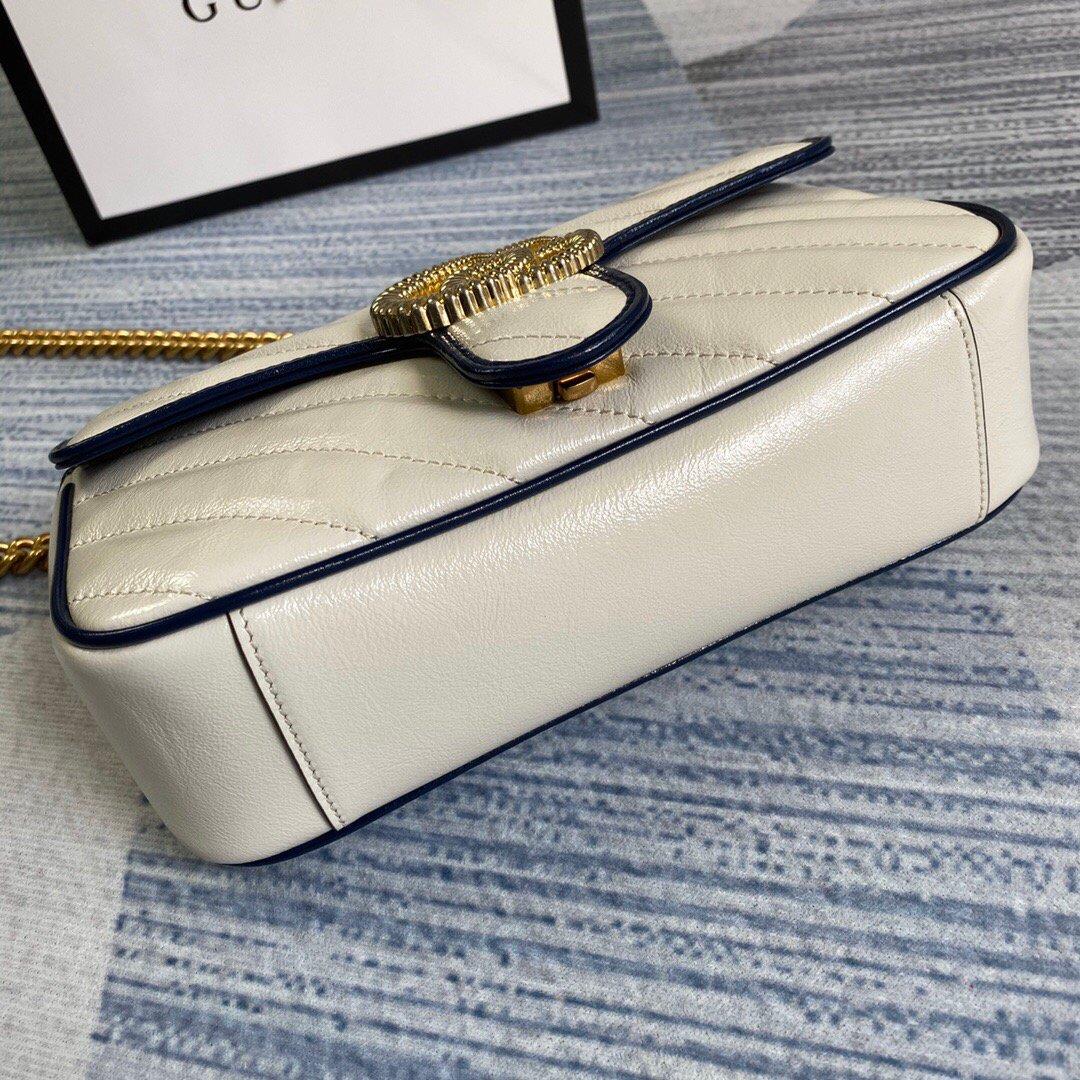 Gucci 446744 GG Marmont Matelassé Mini Bag Beige