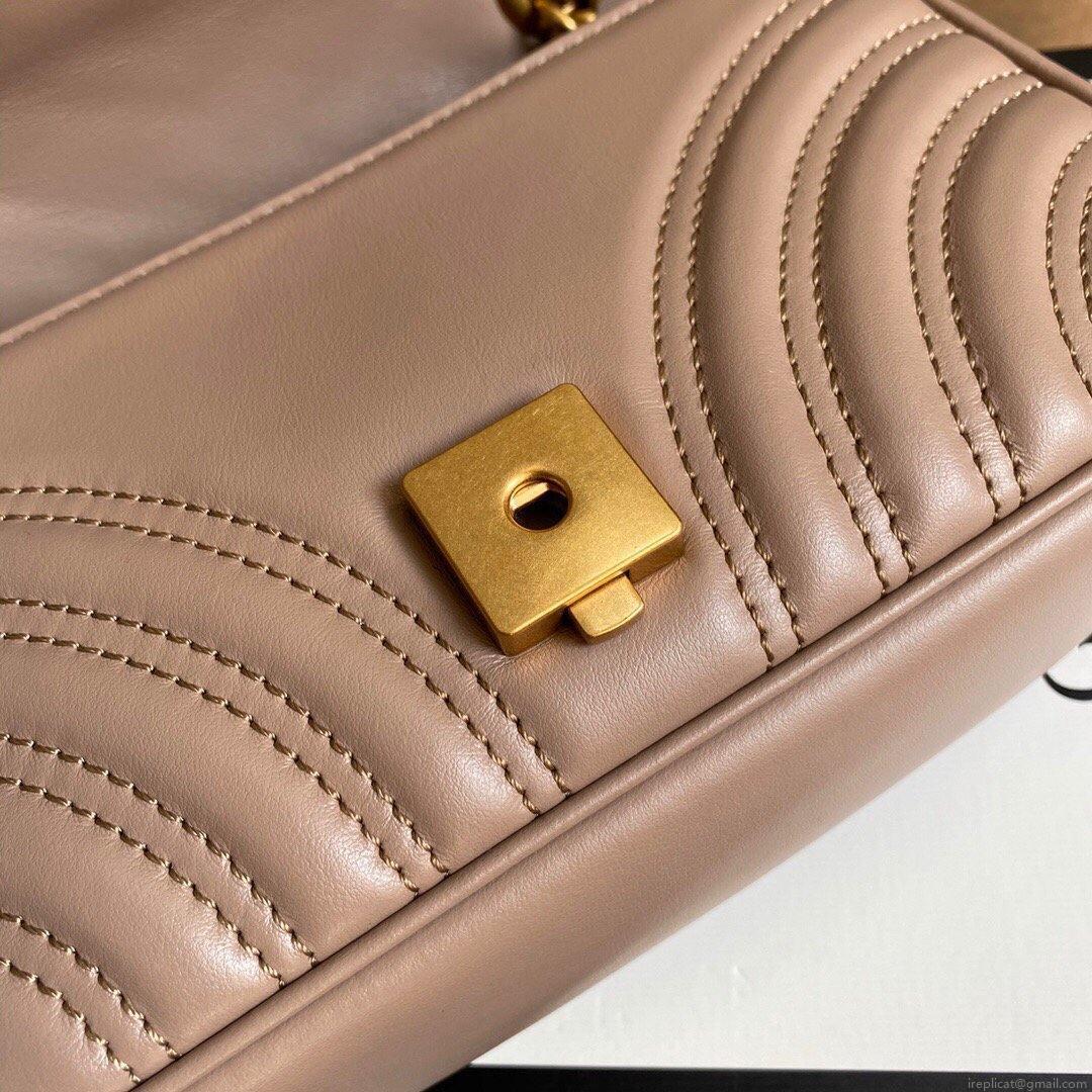 Gucci 446744 GG Marmont Matelassé Mini Bag Light Pink