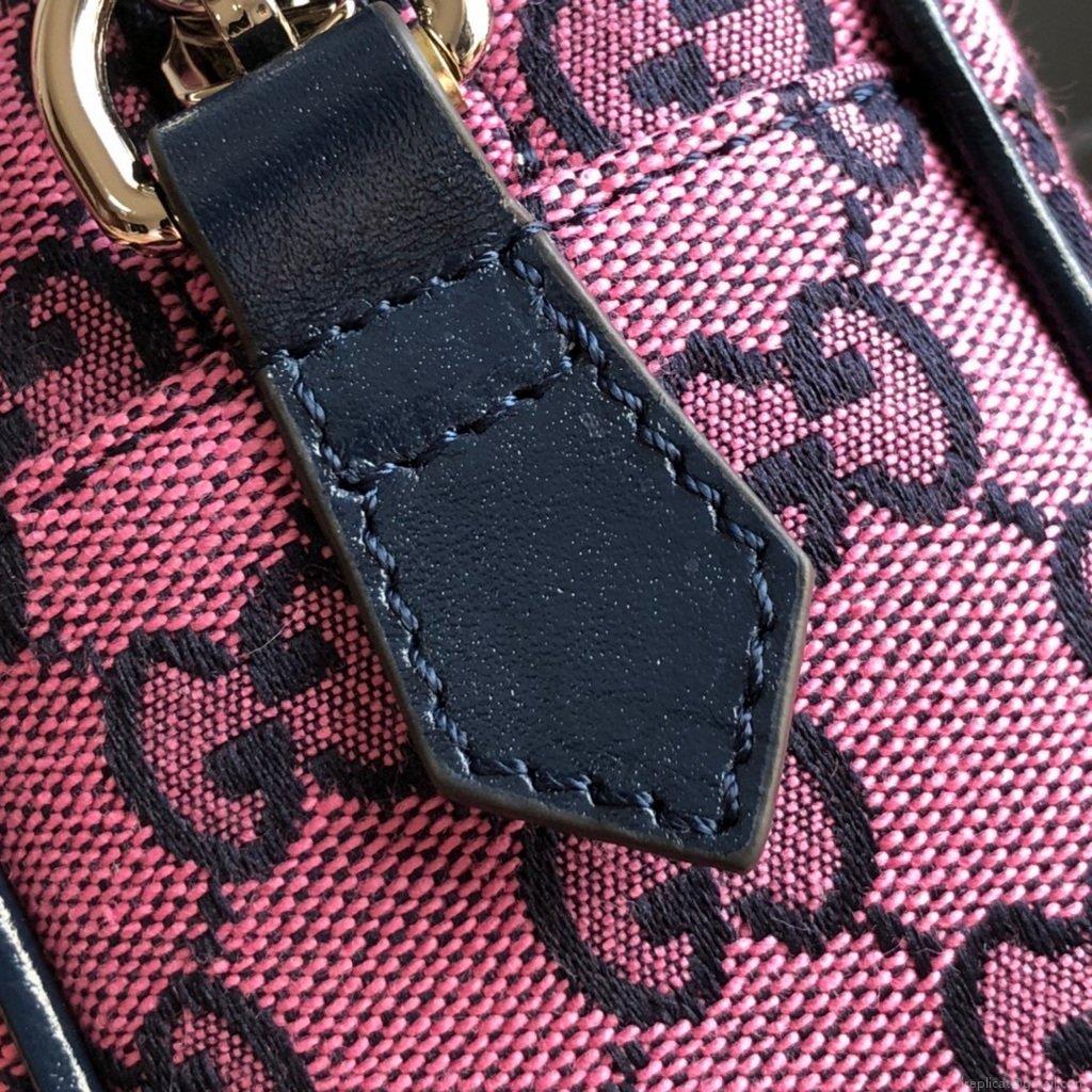 Gucci 447632 GG Marmont Multicolour Small Shoulder Bag Purple