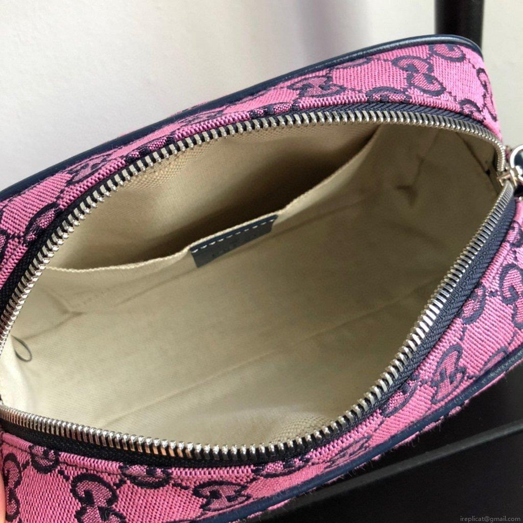 Gucci 447632 GG Marmont Multicolour Small Shoulder Bag Purple