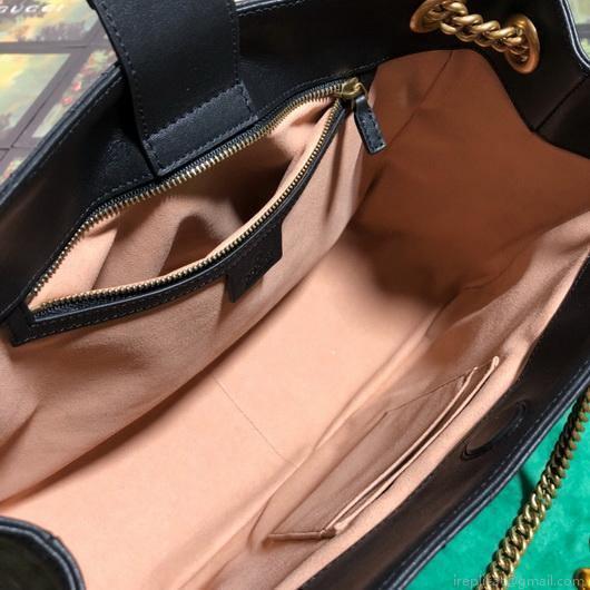 Gucci 453569 GG Marmont Matelassé Shoulder Bag Black