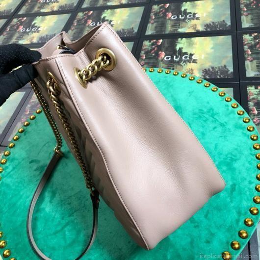 Gucci 453569 GG Marmont Matelassé Shoulder Bag Light Pink