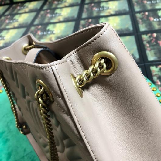 Gucci 453569 GG Marmont Matelassé Shoulder Bag Light Pink