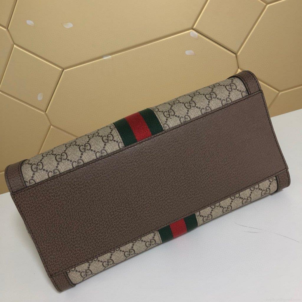 Gucci 524537 Ophidia GG Medium Tote Brown Bag