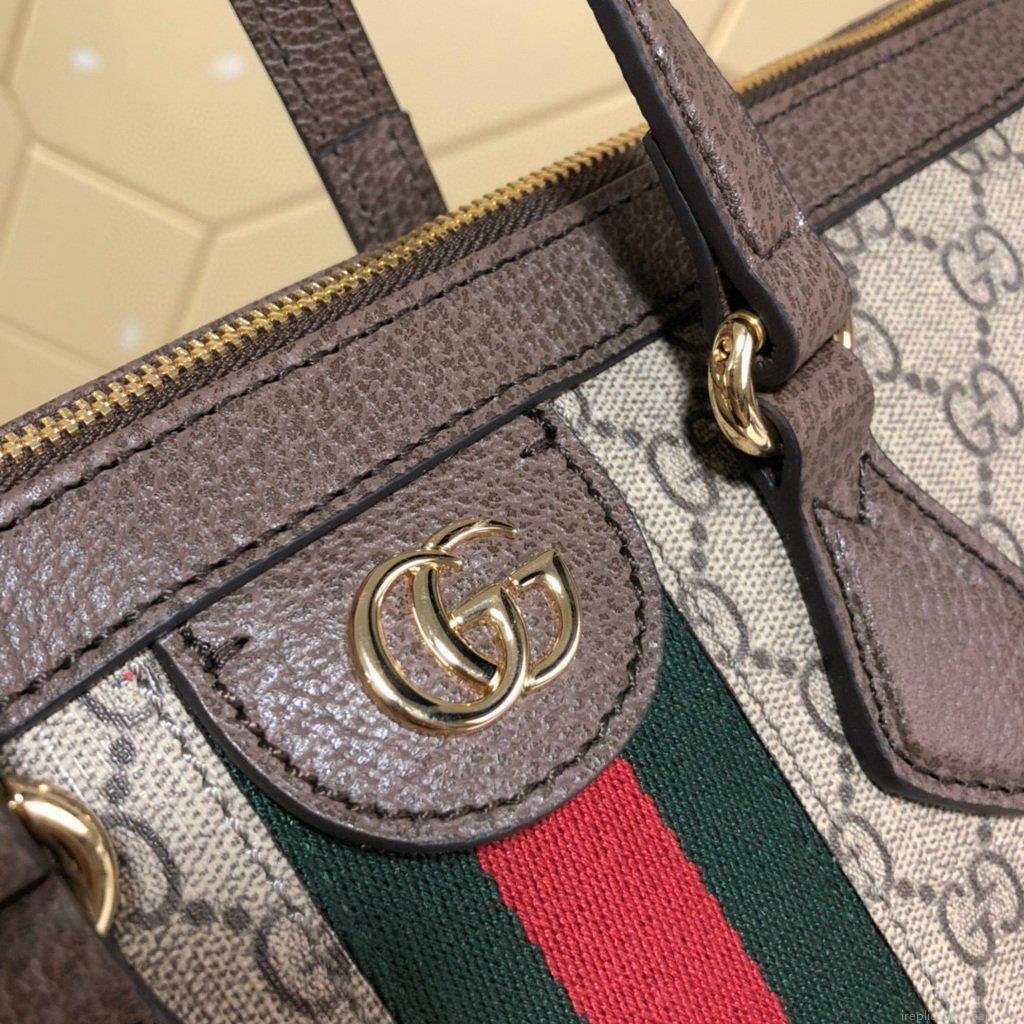 Gucci 524537 Ophidia GG Medium Tote Brown Bag