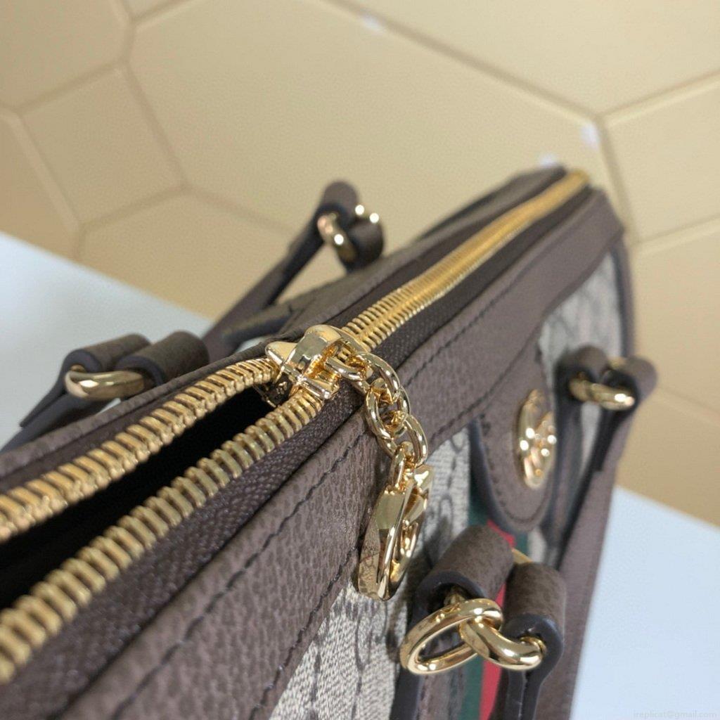 Gucci 524537 Ophidia GG Medium Tote Brown Bag