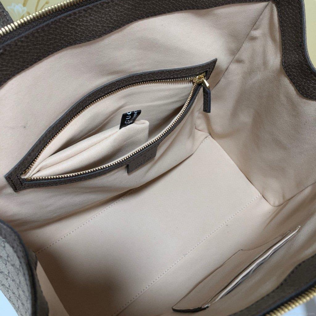 Gucci 524537 Ophidia GG Medium Tote Brown Bag