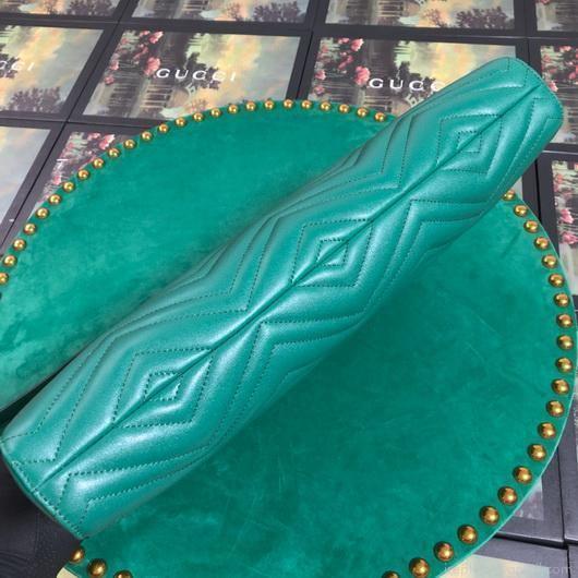 Gucci 524578 GG Marmont Matelassé Shoulder Bag Green
