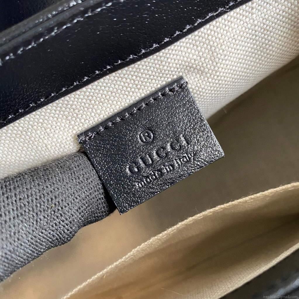 Gucci 583571 GG Marmont Multicolour mini top handle bag Yellow and White