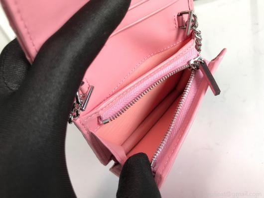 Gucci 625693 GG Marmont Card Case Wallet Pink