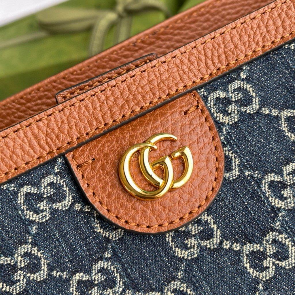 Gucci 631685 Ophidia GG Medium Tote Bag Blue