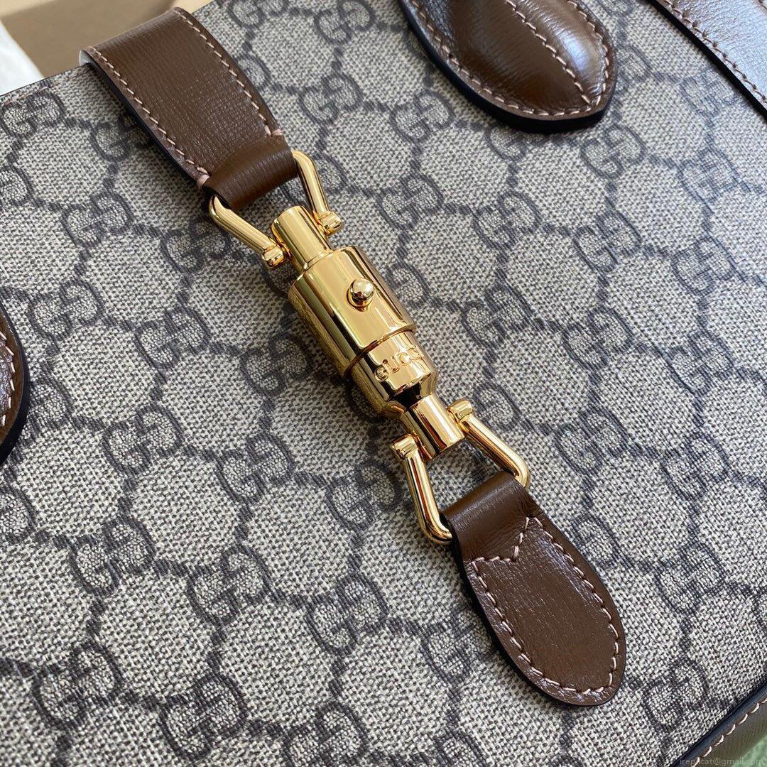 Gucci 649016 Gucci Jackie 1961 Medium Tote Bag Brown