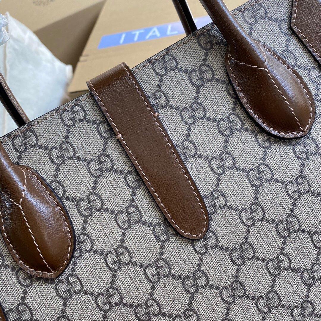 Gucci 649016 Gucci Jackie 1961 Medium Tote Bag Brown