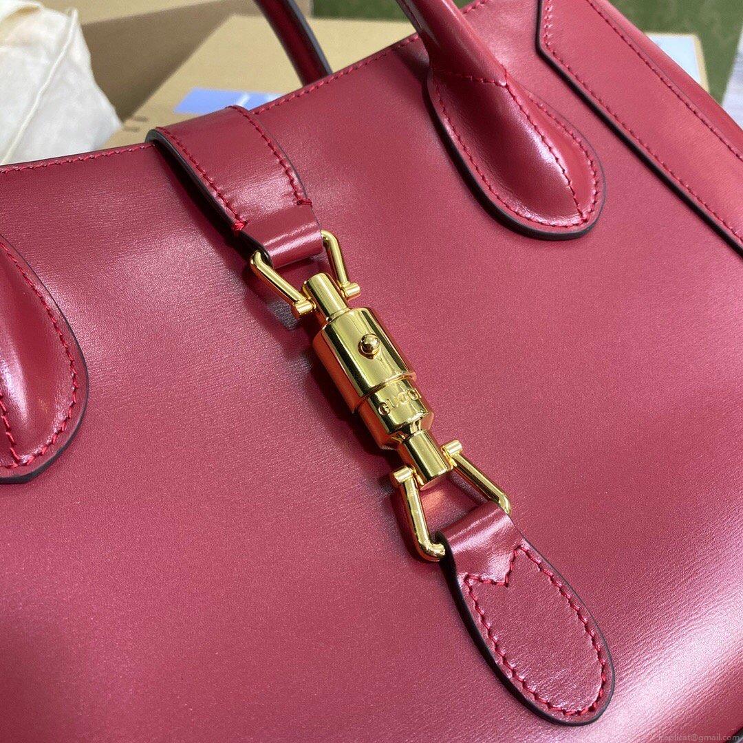 Gucci 649016 Gucci Jackie 1961 Medium Tote Bag Red