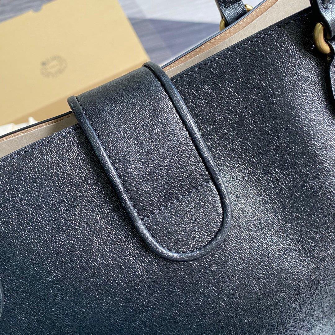 Gucci 649577 Medium Tote With Double G Black Leather