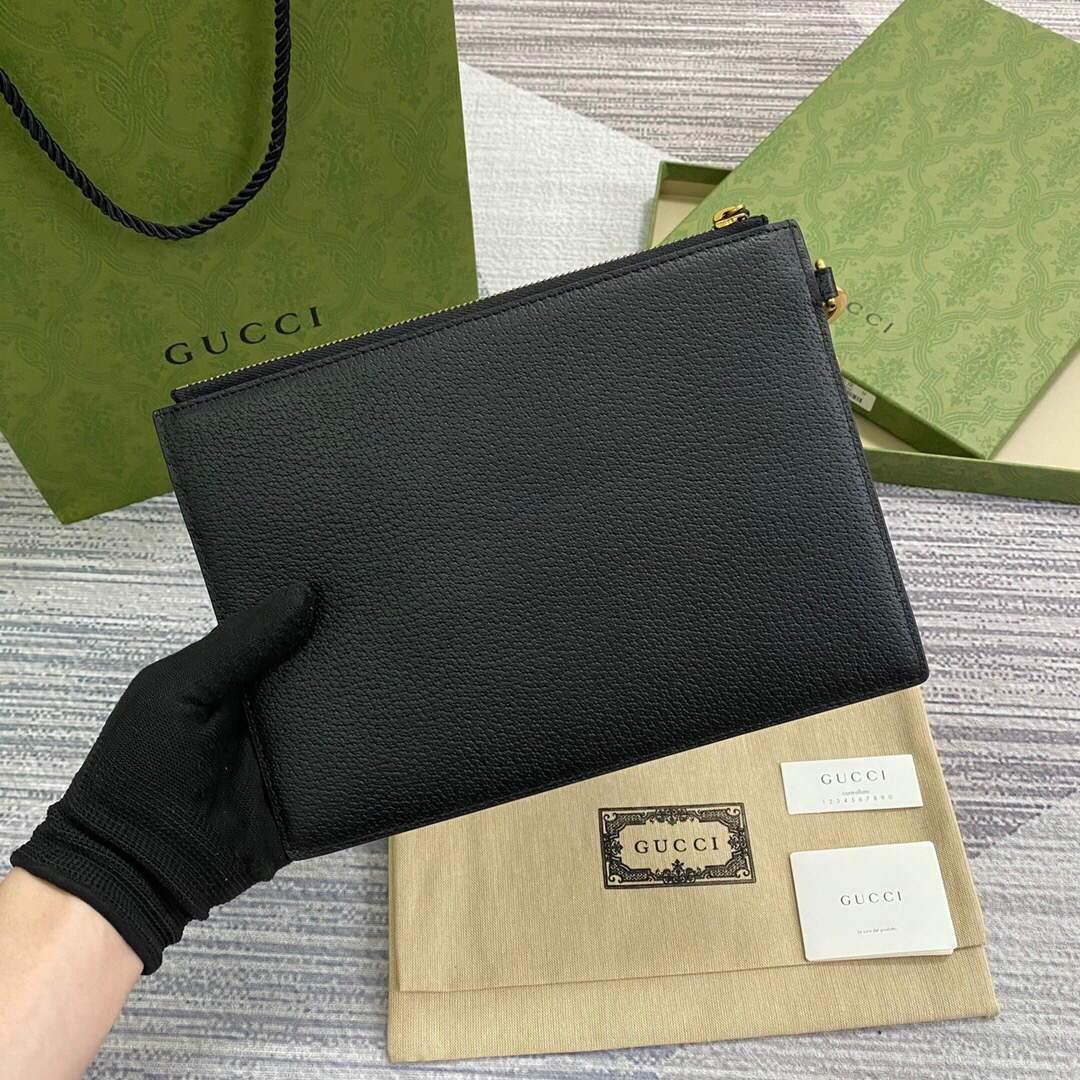 Gucci 658562 GG Marmont pouch Black