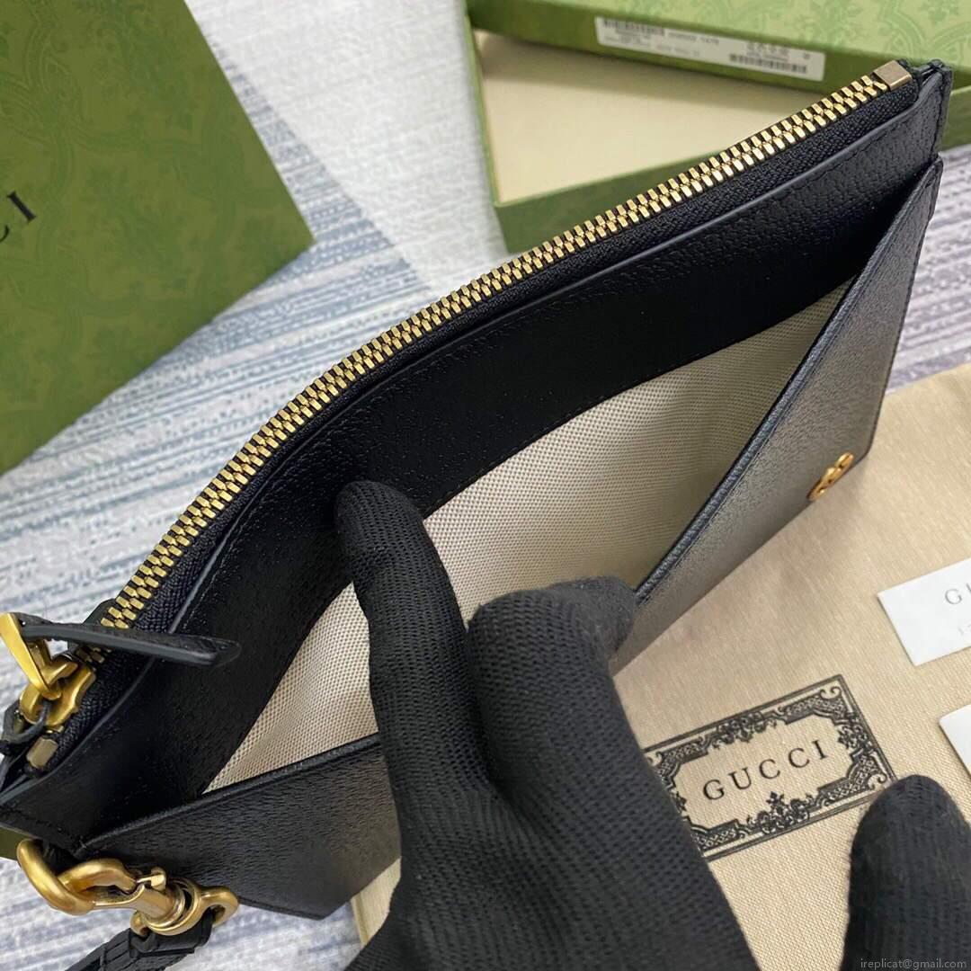 Gucci 658562 GG Marmont pouch Black