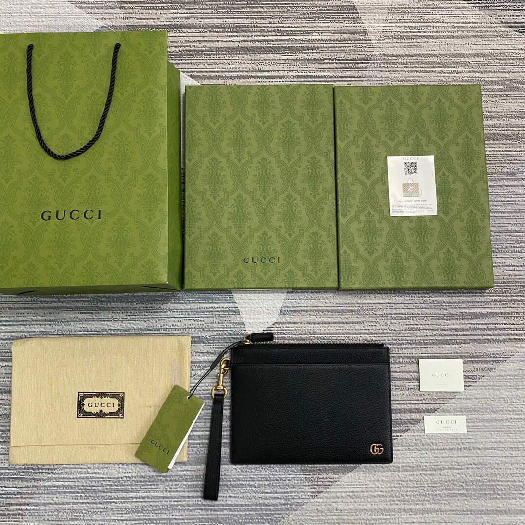 Gucci 658562 GG Marmont pouch Black