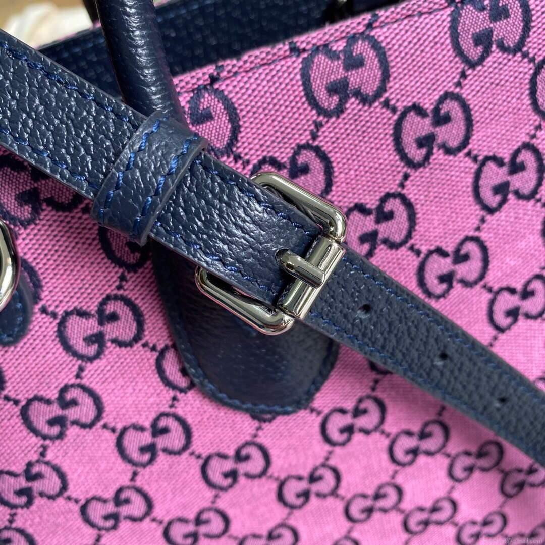 Gucci 659983 GG Multicolour Small Tote Bag Purple