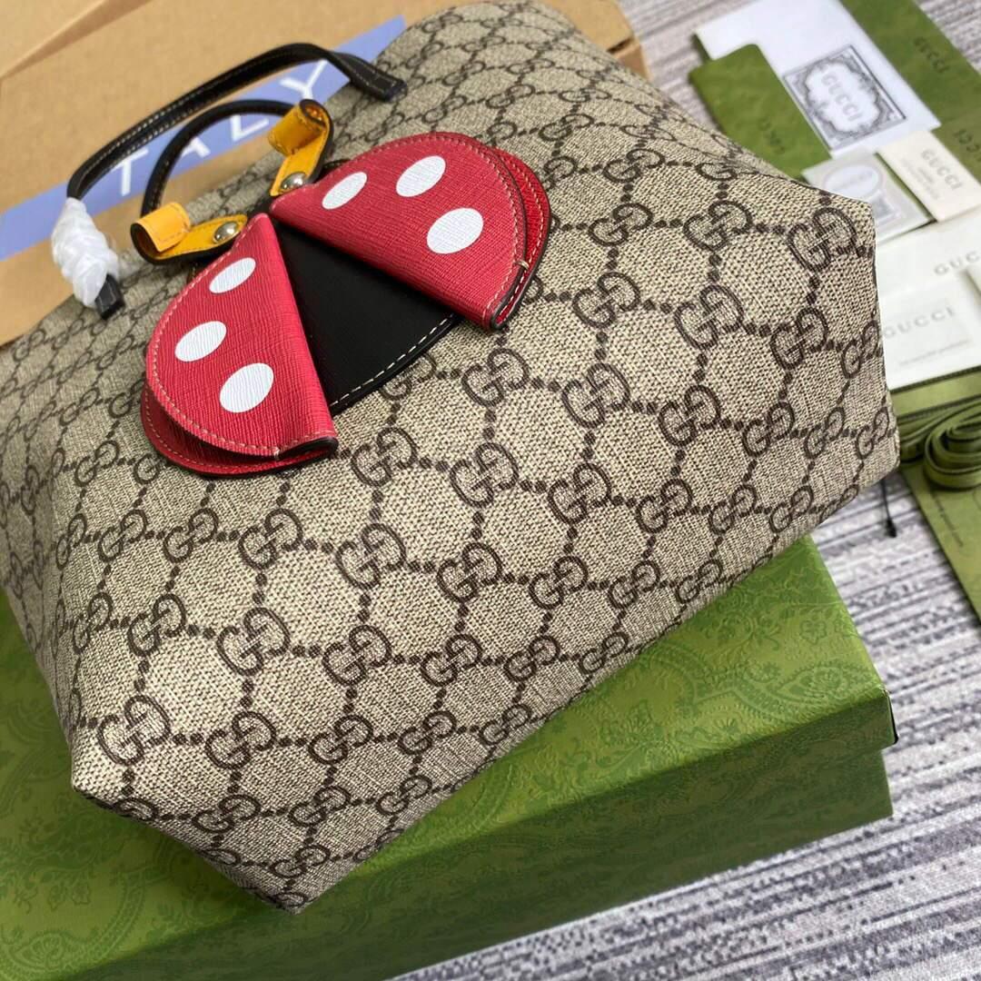 Gucci 666288 Ladybug Tote Bag Brown