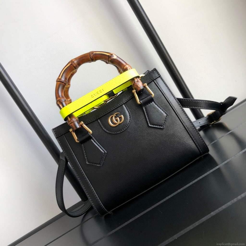 Gucci Diana Mini tote bag top handle bag Gucci 655661 Black