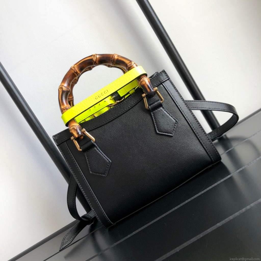 Gucci Diana Mini tote bag top handle bag Gucci 655661 Black