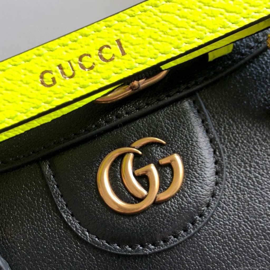 Gucci Diana Mini tote bag top handle bag Gucci 655661 Black