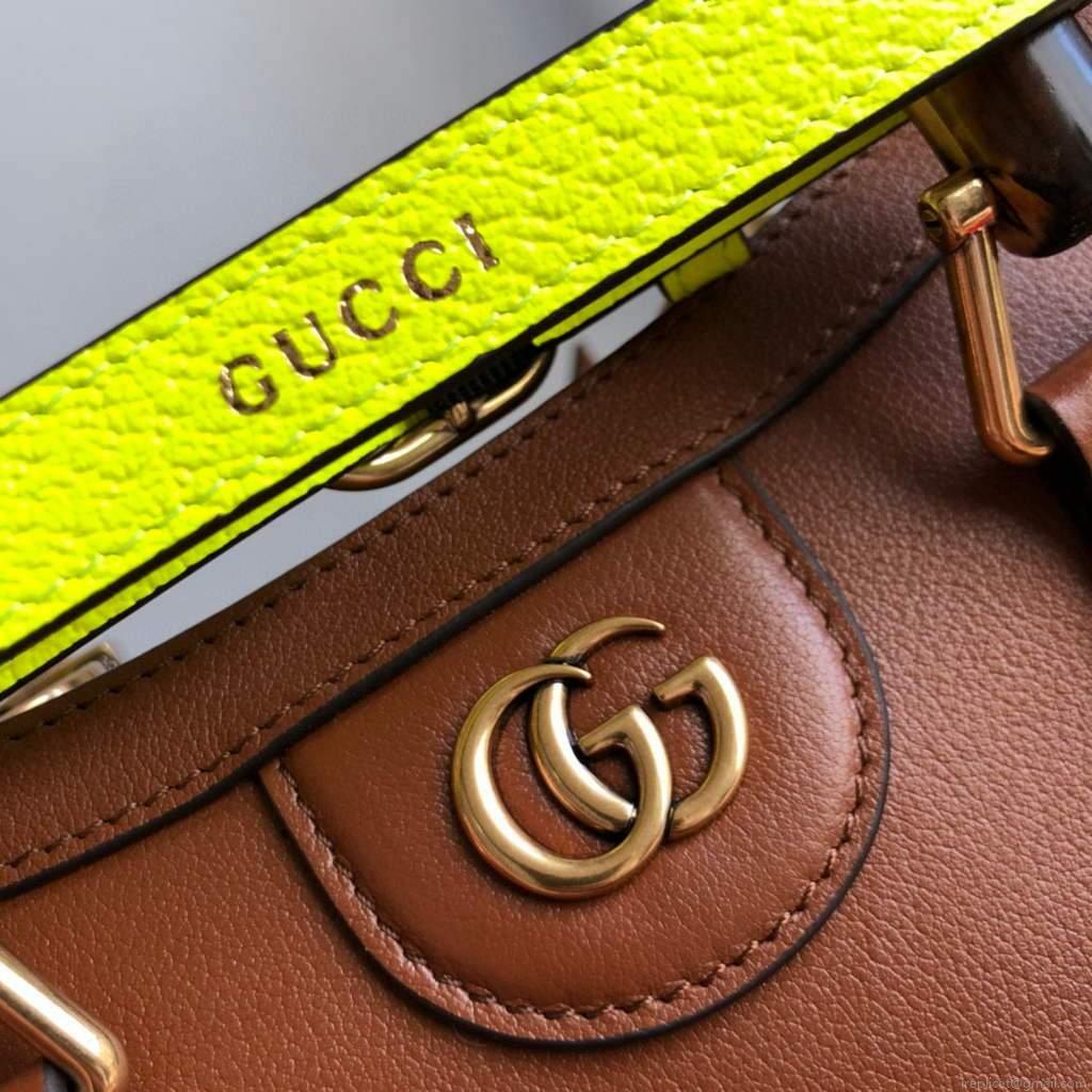 Gucci Diana Mini tote bag top handle bag Gucci 655661 Brown