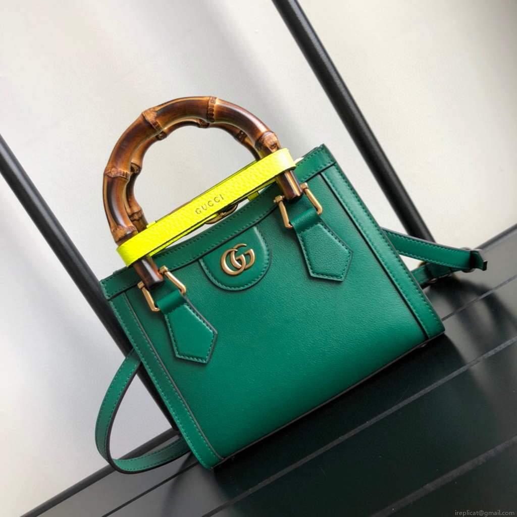 Gucci Diana Mini tote bag top handle bag Gucci 655661 Green