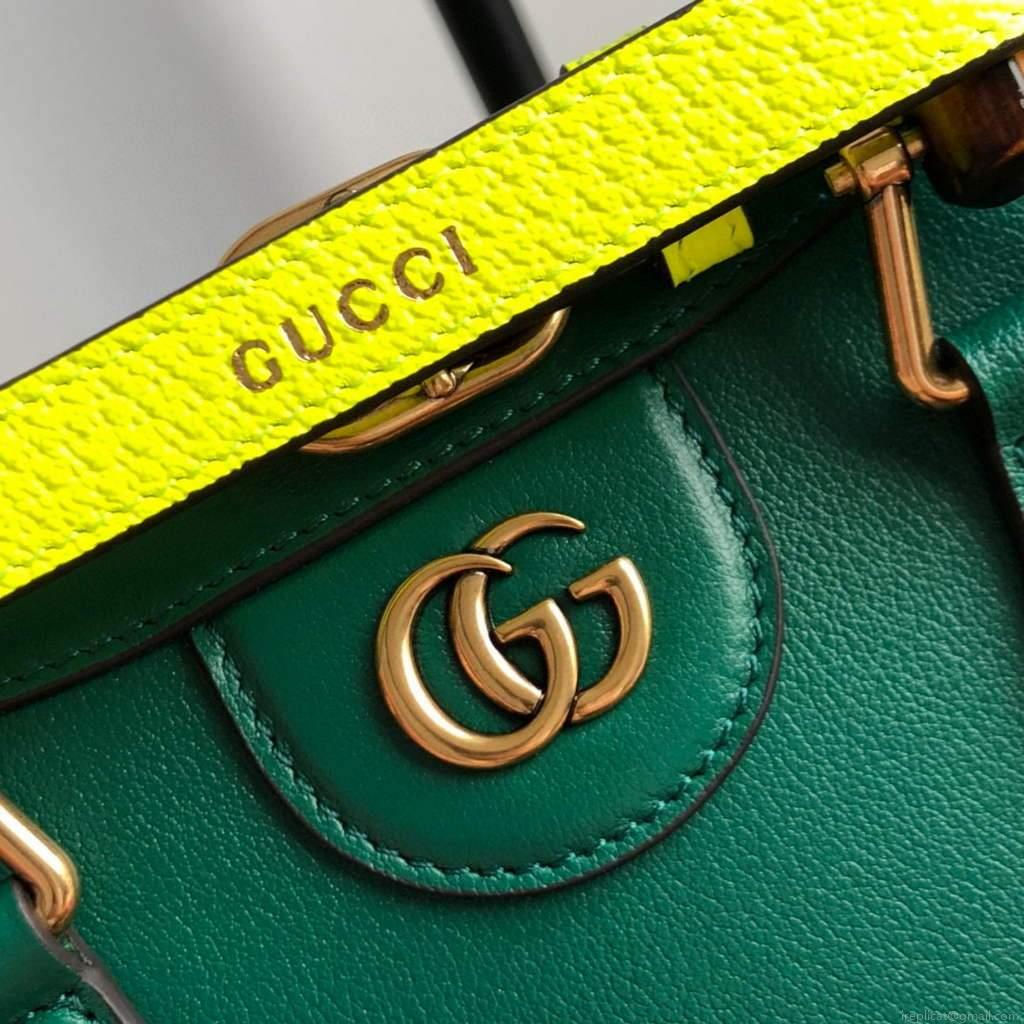 Gucci Diana Mini tote bag top handle bag Gucci 655661 Green